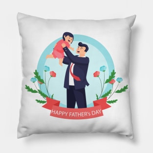 happy father's day Son daughter Pillow