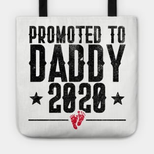 Mens Promoted to Daddy Est. 2020 - Dad to be Baby Announcement Tote