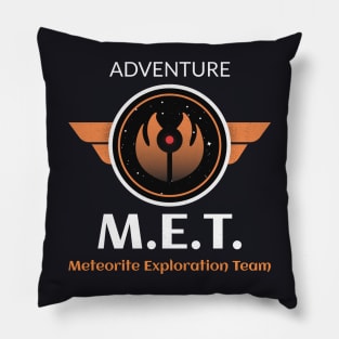 Meteorite Collector M.E.T. Meteorite Exploration Team "Adventure" Meteorite Pillow