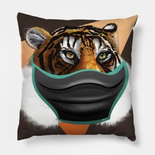 Be cautious like a tiger Pillow