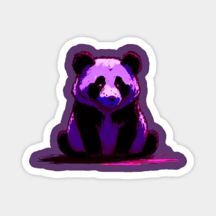 Purple Panda Bear Magnet