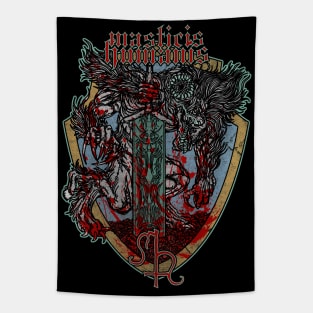 Masticis Humanis Beast Crest Tapestry