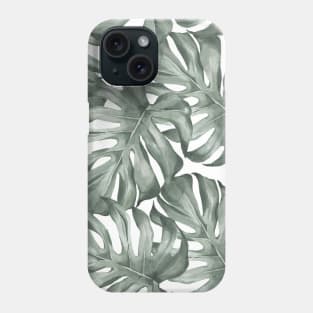 Monstera Pattern Phone Case