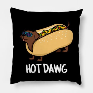 Hot Dawg Cute Hot Dog Pun Pillow