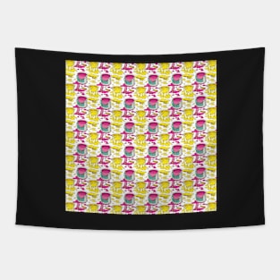 Pink and Yellow Tapestry