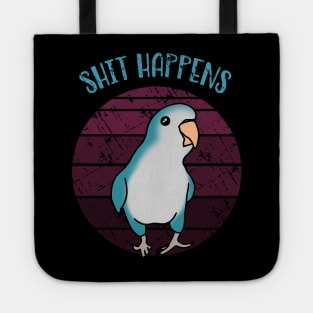 shit happens - monk parakeet doodle Tote