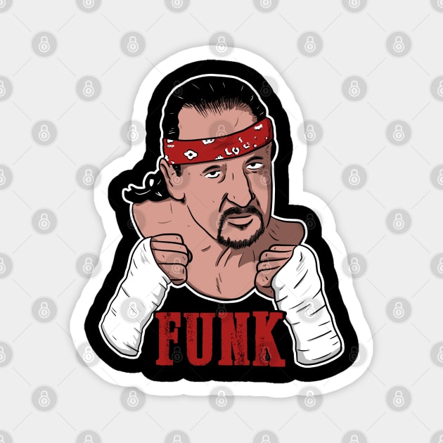 Terry Funk Magnet by Black Snow Comics