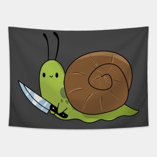 Snail with knife! Tapestry