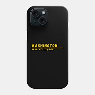 Word Washington Phone Case