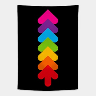 Colorful rainbow tree, version two Tapestry