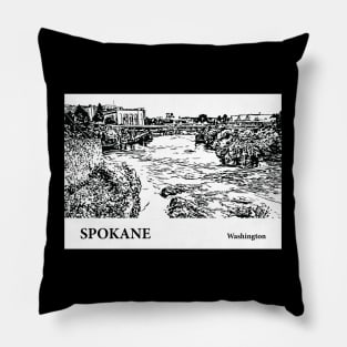 Spokane - Washington Pillow