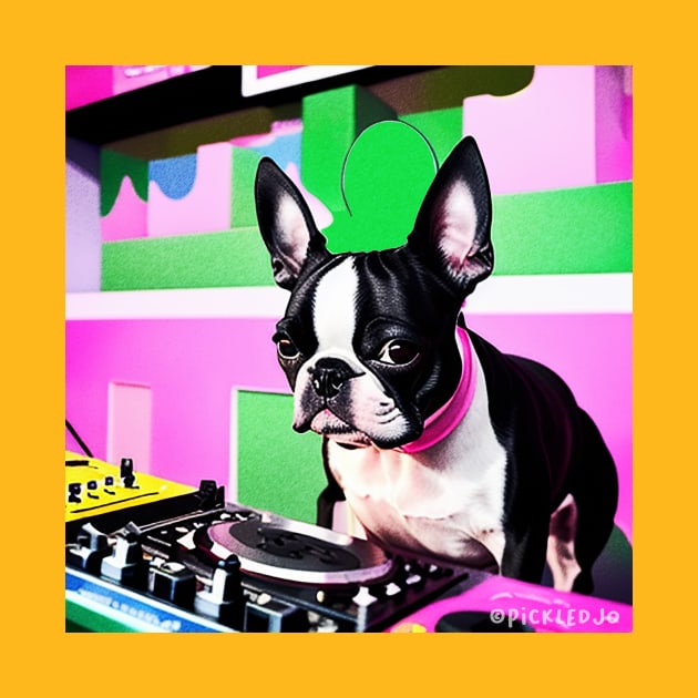 Dog DJ Pop Art by Pickledjo