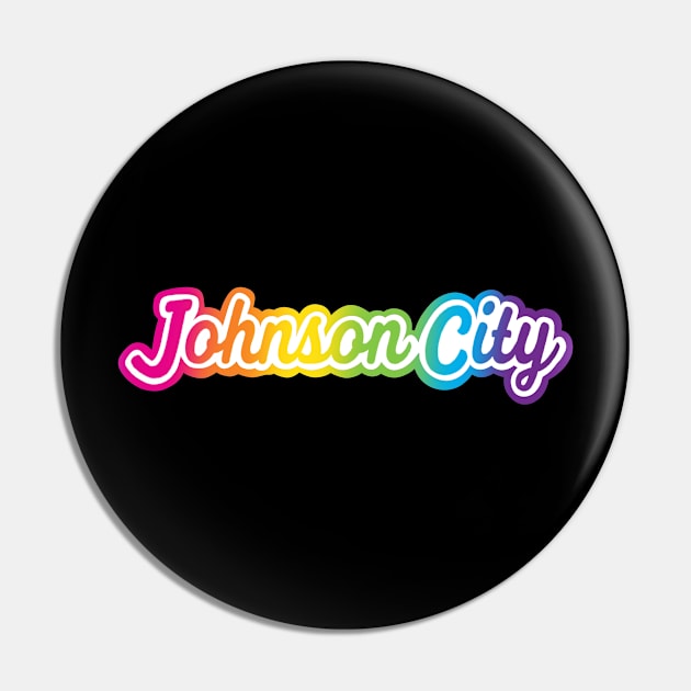 Johnson City Rainbow Design Pin by Thrifted Burrow