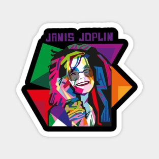 JANIS JOPLIN GEOMETRIC Magnet