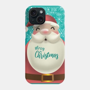 Happy Santa say Merry Christmas Phone Case