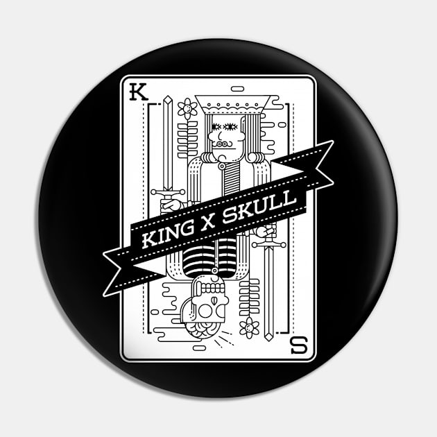 King and Skull Pin by quilimo