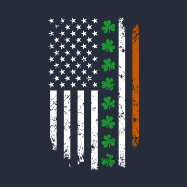 Irish American USA Flag Shamrock for St. Patrick's Day ...