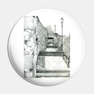 Saut Girnal Wynd: Dysart, Scotland [Pencil version] Pin