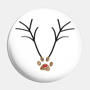 Made of paw prints deer Pin