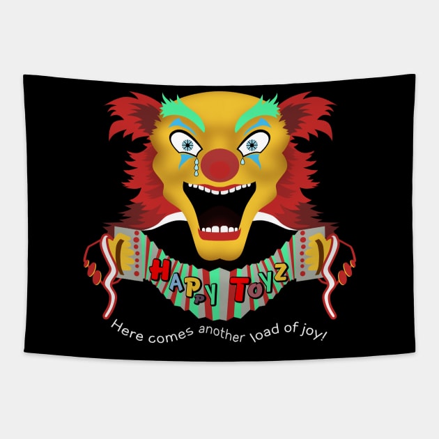 Maximum Overdrive Happy Toyz Truck Clown Tapestry by carcinojen