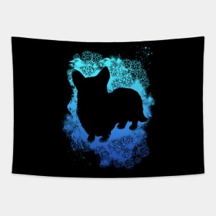 Corgi - Blue Tapestry