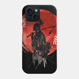 red moon samurai Phone Case