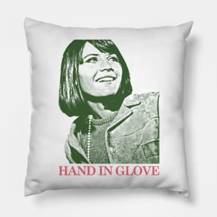 Hand In Glove  / 60s Retro Fan Art Pillow