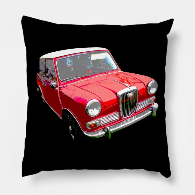 Wolseley Hornet 1960s British classic car Pillow by soitwouldseem