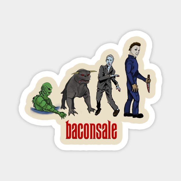 Horror Movie Training Magnet by baconsale