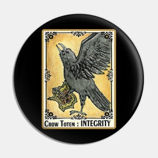 INTEGRITY Crow Totem Spirit Guide Pin