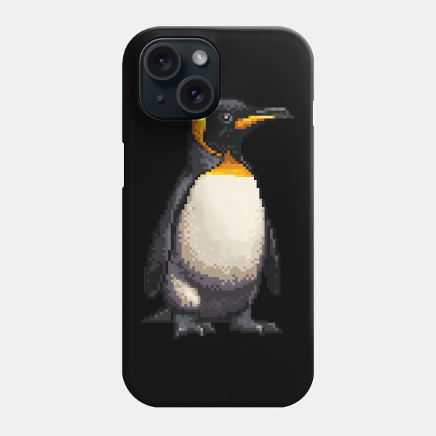 Pixelated Penguin Artistry Phone Case by Animal Sphere