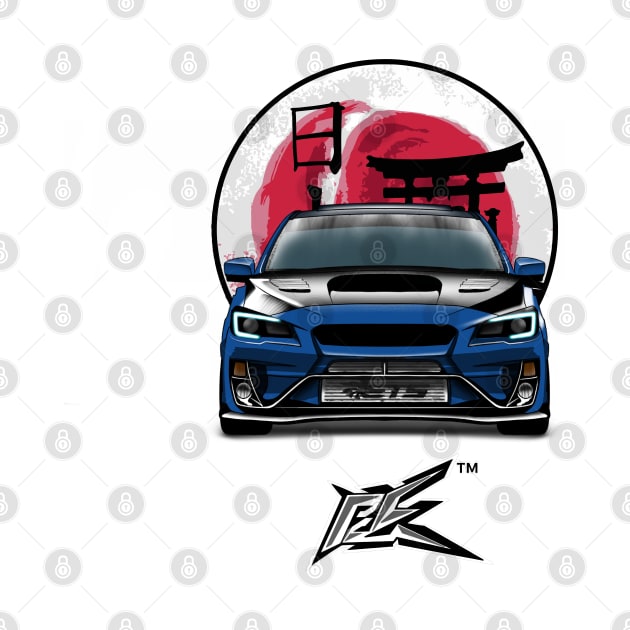 subaru wrx sti rally blue by naquash