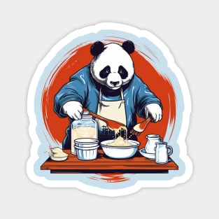 chef panda bear Magnet