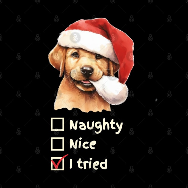 Naughty or Nice Labrador Retriever Pup by ZogDog Pro