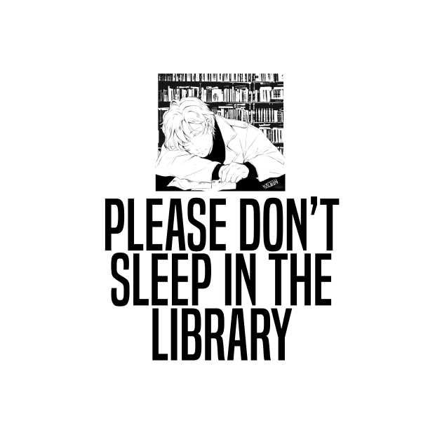 Banana Fish - Ash Lynx Please Don't Sleep in The Library by MykaAndSalmon