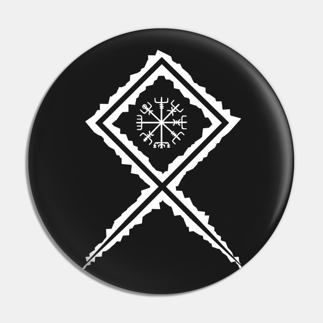 Vikings Norse Mythology Compass Pagan Asatru Magical Rune Pin by vikki182@hotmail.co.uk