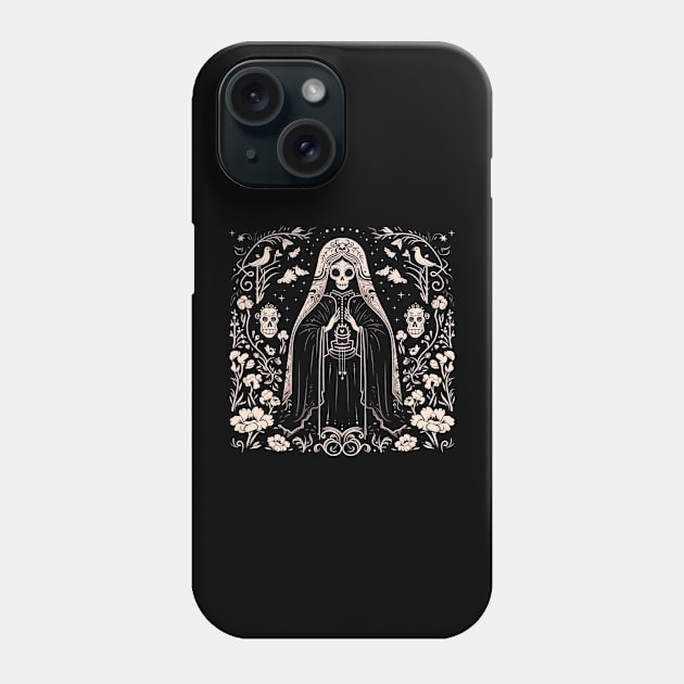 Dia de los Muertos Virgen de Guadalupe Phone Case by TacoTruckShop