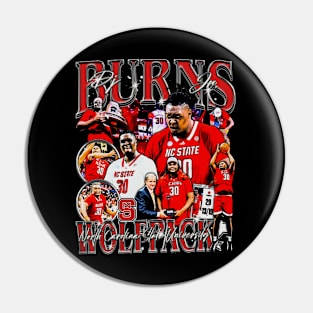 DJ Burns College Vintage Bootleg Pin