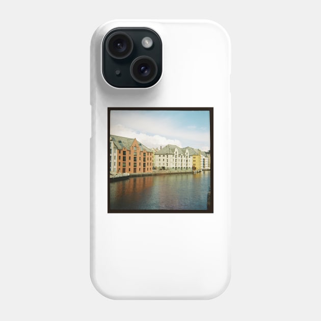 Ålesund Harbor - Diana 120mm Photograph Phone Case by ztrnorge