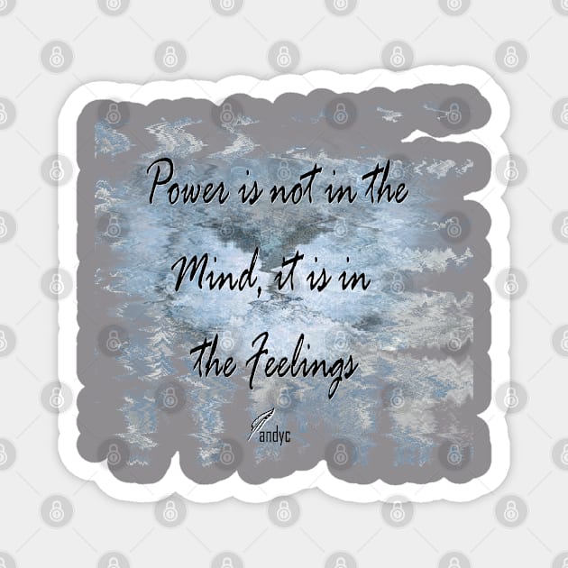 POWER IN FEELINGS SKY Magnet by ACUANDYC