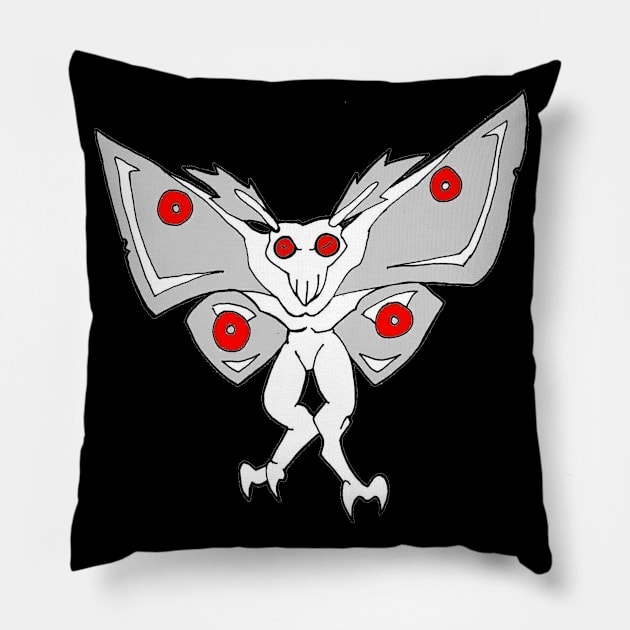 The Eyes of the Mothman Pillow by TonyBreeden