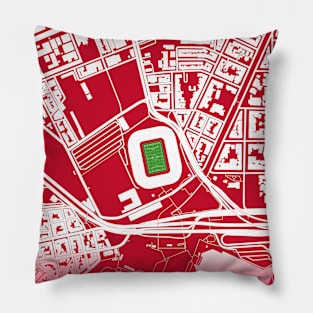 Olympiacos Stadium Map Design Pillow