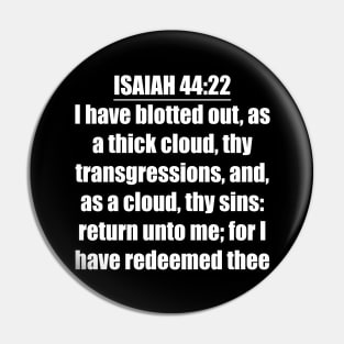 Isaiah 44:22 KJV Pin