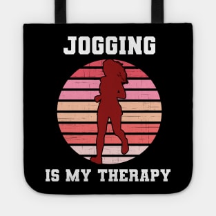 Jogging Is My Therapy Tote