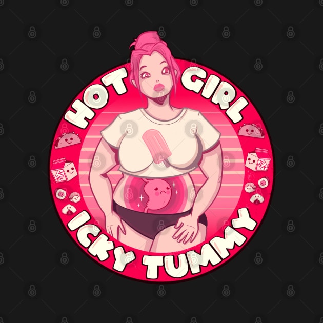 Hot Girl Icky Tummy by LVBart