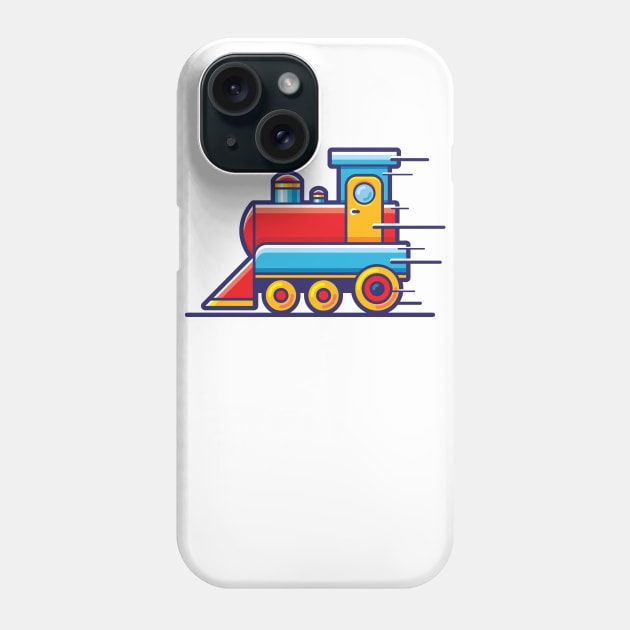 Train Toy Phone Case by dandragomir