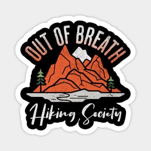 Out of Breath Hiking Society Magnet