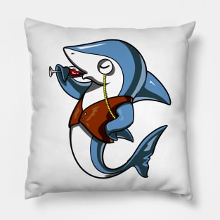 Shark Wine Party Pillow