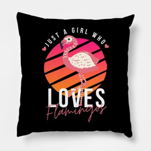 Just A Girl Who Loves Flamingos Pillow