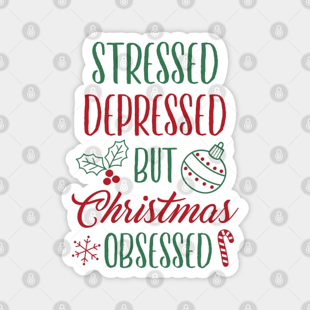 Christmas Obsessed Magnet by LuckyFoxDesigns